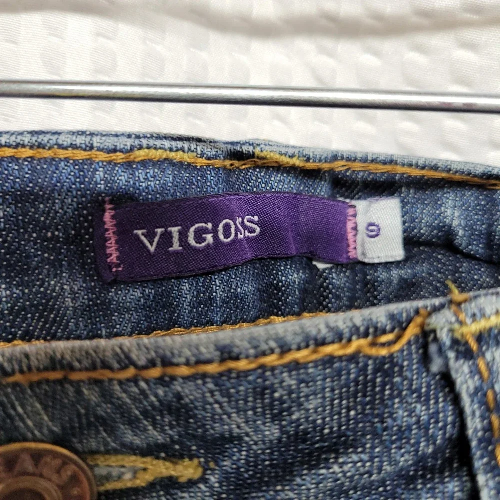 Vigoss‎ Bootcut Jeans Medium Wash Blue Denim Mid Rise Size 9
